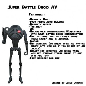 Super Battle Droid Avatar by CC Factory - Teleport Hub - teleporthub.com