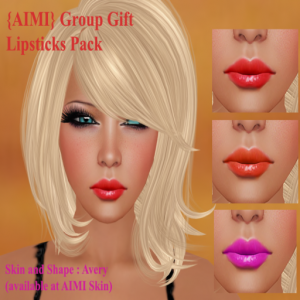 Lips Colors Pack v4 Group Gift by {AIMI} SKIN - Teleport Hub - teleporthub.com