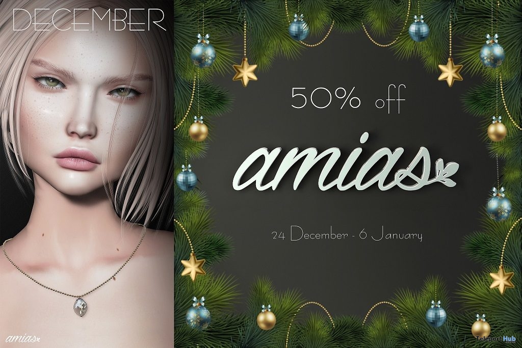 Necklace Gold & Silver December 2018 Group Gift by amias - Teleport Hub - teleporthub.com