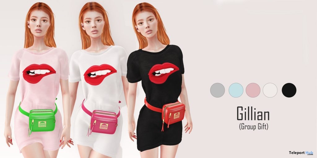 Gillian T-Shirt Fatpack January 2019 Group Gift by [DDL] Accessories - Teleport Hub - teleporthub.com