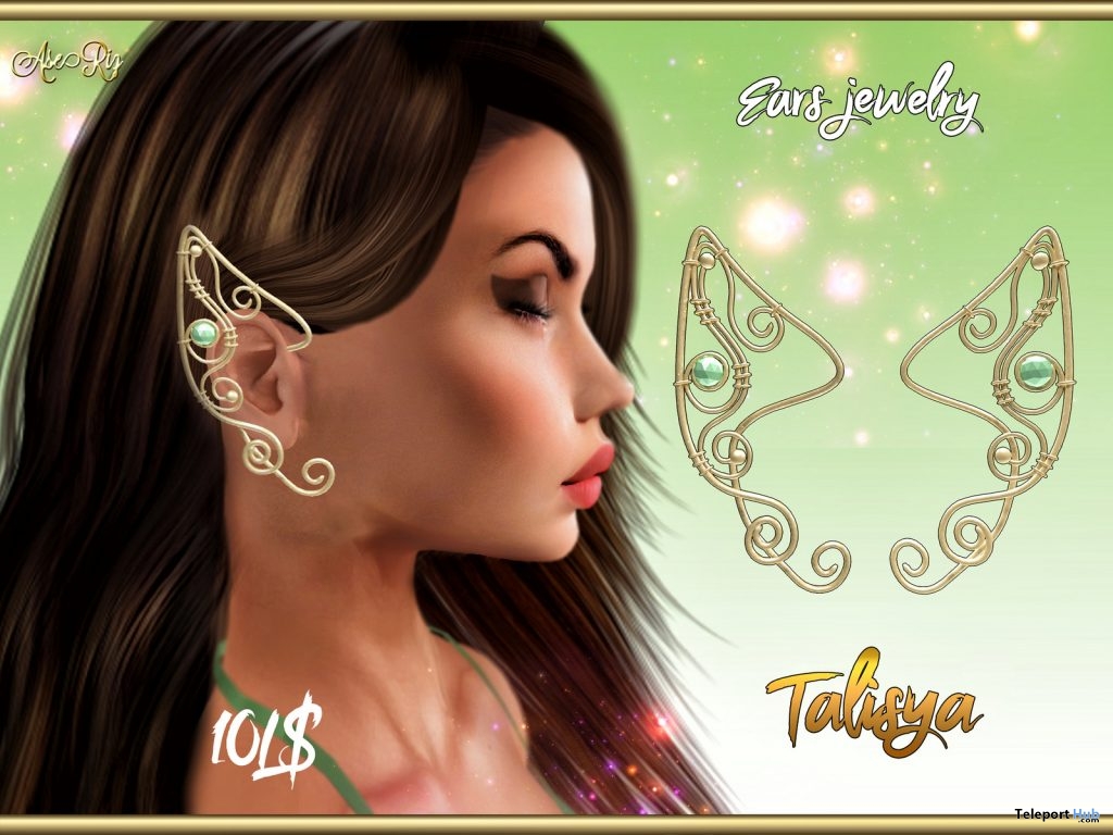Talisya Ears Jewelry 10L Promo by AseRiz - Teleport Hub - teleporthub.com