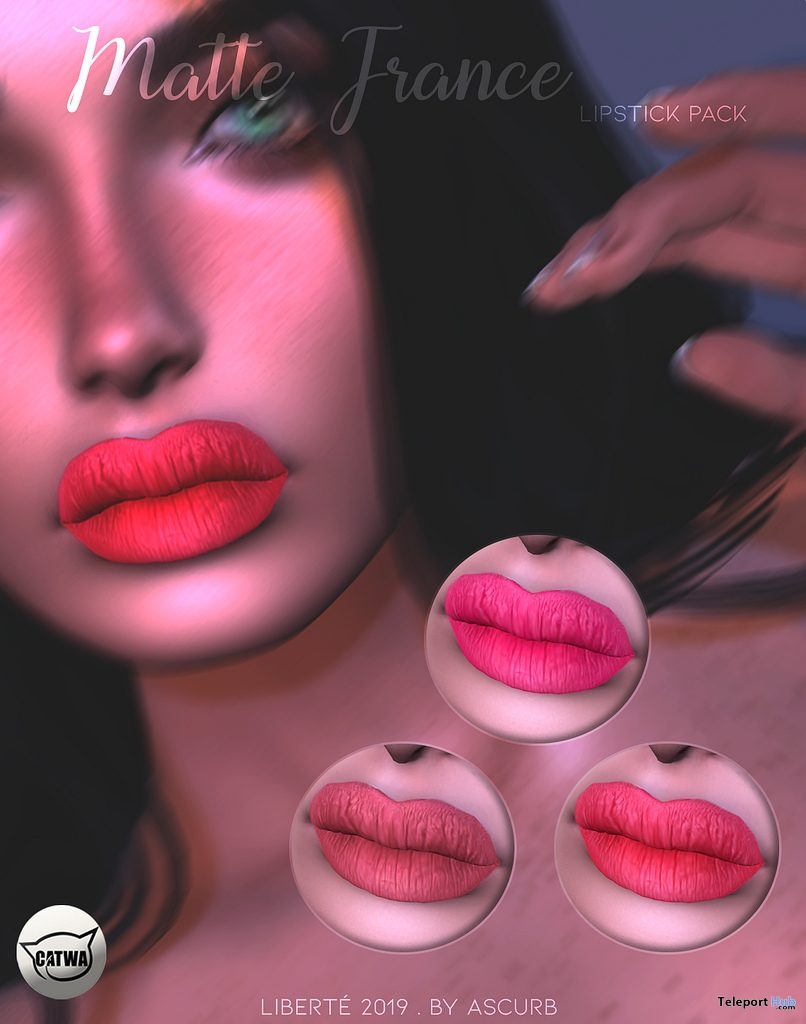 Matte Trance Lipstick Pack February 2019 Group Gift by Liberte - Teleport Hub - teleporthub.com