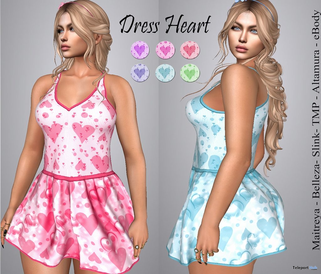 Heart Dress 10L Promo by LS Diamond - Teleport Hub - teleporthub.com
