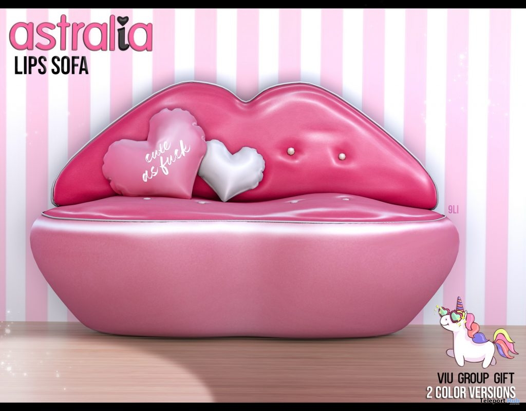 Valentine Lips Sofa February 2019 Group Gift by Astralia