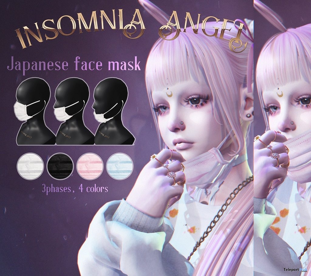 Japanese Face Mask Fatpack February 2019 Group Gift by Insomnia Angel - Teleport Hub - teleporthub.com