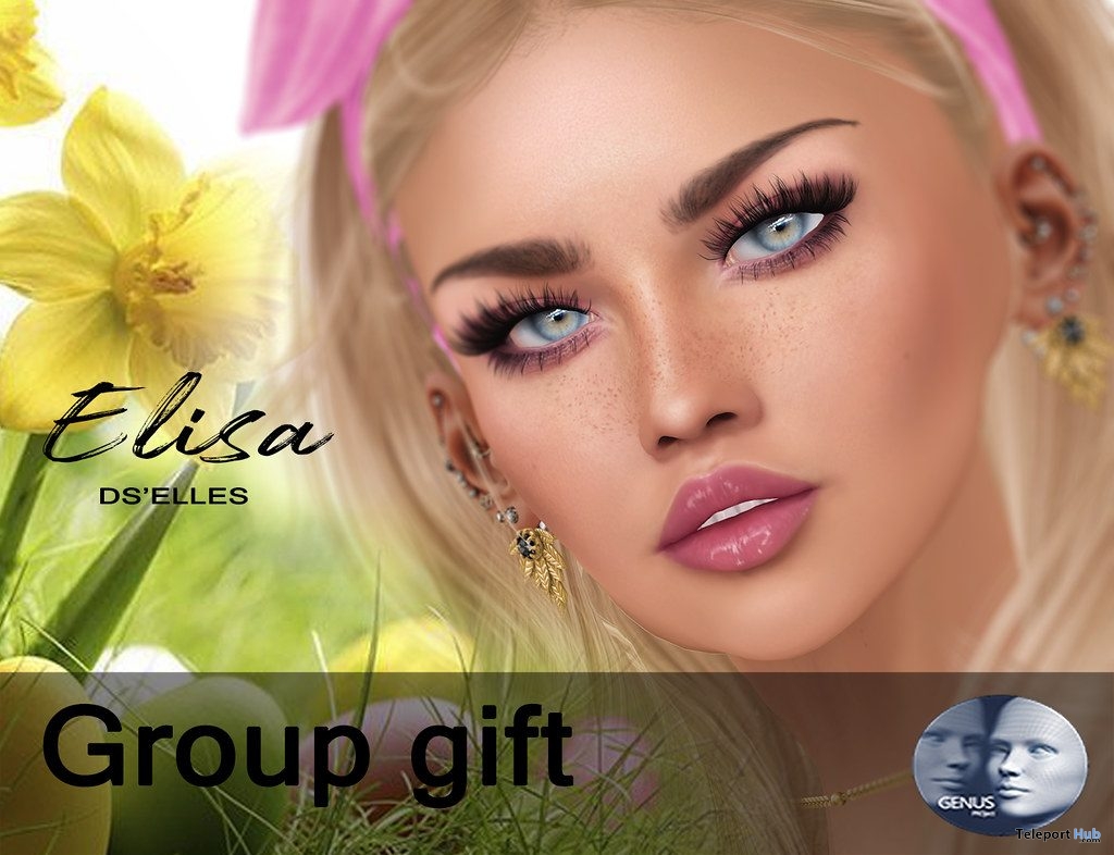 Elisa Skin Applier Pack For GENUS Head April 2019 Group Gift by DS'ELLES - Teleport Hub - teleporthub.com