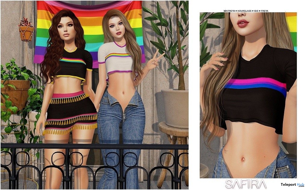 Pride Outfit June 2019 Group Gift by Safira - Teleport Hub - teleporthub.com