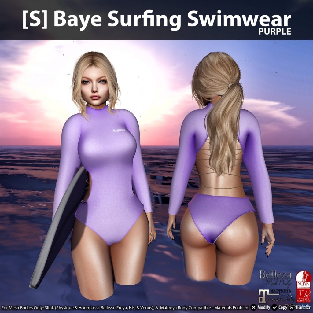 New Release: [S] Baye Surfing Swimwear by [satus Inc] - Teleport Hub - teleporthub.com