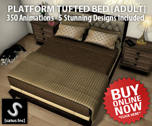 [satus Inc] Platform Tufted Bed Adult 300×250