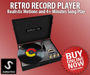 [satus Inc] Retro Record Player Ads 300×250