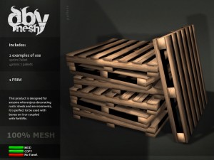 Mesh Pallets by DBy Mesh (Free for Limited Time) - Teleport Hub - teleporthub.com