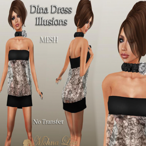 Dina Mesh Dress Group Gift by Mohna Lisa Couture - teleporthub.com