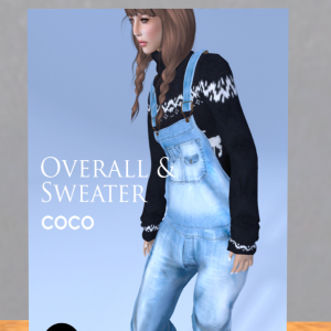 Mesh Overall and Sweater by Coco Designs - teleporthub.com