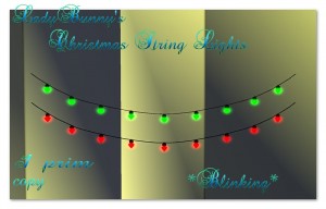 Christmas String Lights by LadyBunny - teleporthub.com