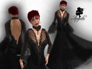 Halloween Diamond Italian Style Dress by Augusta Creations - Teleport Hub - teleporthub.com
