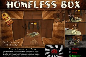 Homeless Box by Dirty Boxes -db- - Teleport Hub - teleporthub.com