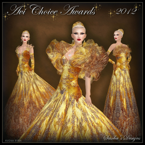 Avi Choice Awards 2012 Gown Group Gift by Sascha's Designs - Teleport Hub - teleporthub.com