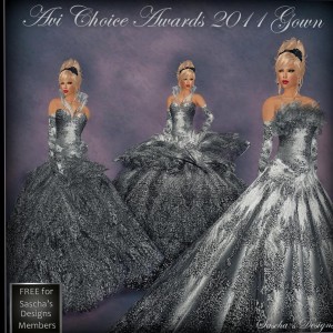Avi Choice Awards 2011 Gown Group Gift by Sascha's Designs - Teleport Hub - teleporthub.com