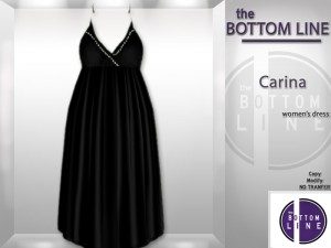 Carina Black Dress by The Bottom Line - Teleport Hub - teleporthub.com