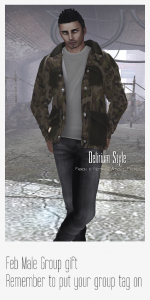 Camo Jacket White T-Shirt with Jean Feb '13 Group Gift by Delirium Style - Teleport Hub - teleporthub.com