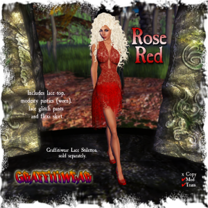 Rose Red Dress Group Gift by Graffitiwear -  Teleport Hub - teleporthub.com