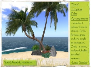 Beautiful Tropical Palm Arrangement by Ya's Dream Creations - Teleport Hub - teleporthub.com