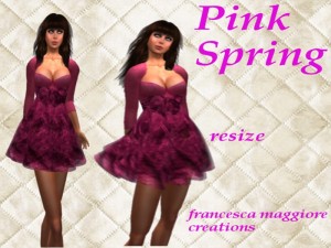Pink Spring Dress by francesca Maggiore - Teleport Hub - teleporthub.com