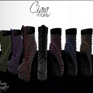 Ciara Mesh Boots Fat Pack Group Gift by Amour Fashions  - Teleport Hub - teleporthub.com