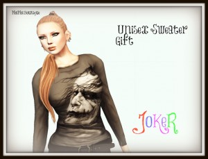 Unisex Joker Sweater by MoiMoi - Teleport Hub - teleporthub.com
