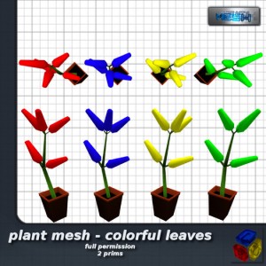Plant Mesh Colorful Leaves by -LEO- - Teleport Hub - teleporthub.com