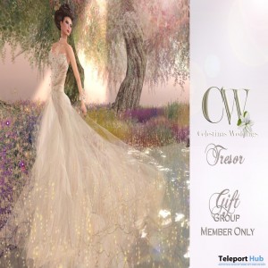 Tresor Dress April 2013 Group Gift by CW (Celestinas Wedding) - Teleport Hub - teleporthub.com