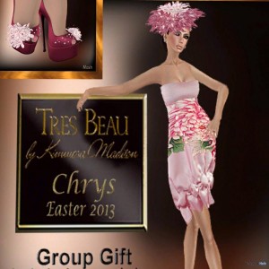 Chrys Dress Easter 2013 Group Gift by Tres Beau - Teleport Hub - teleporthub.com