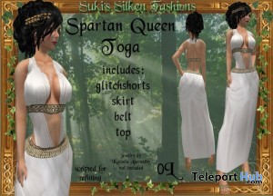 Spartan Queen's Toga by Suki Syakumi - Teleport Hub - teleporthub.com