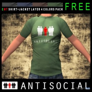 AntiSocial T-Shirt by ANTISOCIAL -  Teleport Hub - teleporthub.com