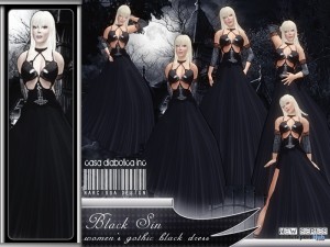 Black Sin Dress by Narcissa Designs - Teleport Hub - teleporthub.com