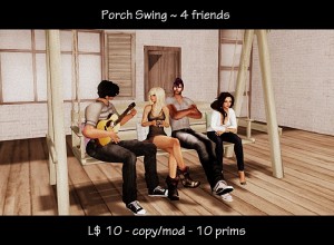 Porch Swing for 4 Friends by The Beachstore - Teleport Hub - teleporthub.com