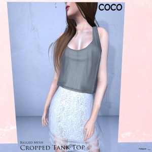 Cropped Tank Top by Coco Designs  - Teleport Hub - teleporthub.com