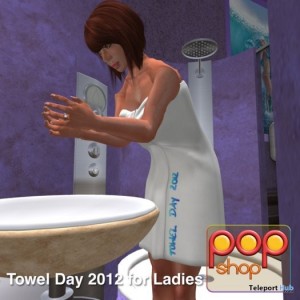 Towel Day 2012 Ladies Mesh Wrap Around Towels by pop shot - Teleport Hub - teleporthub.com