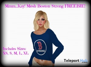 Mesh Boston Strong Sweater by Mmm Kay! - Teleport Hub - teleporthub.com