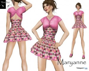 Maryanne Pink Mini Dress by Jeanne Moulliez - Teleport Hub - teleporthub.com