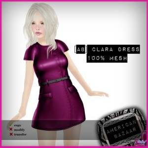 Clara Pink Dress by [ AMERICAN BAZAAR ] - Teleport Hub - teleporthub.com
