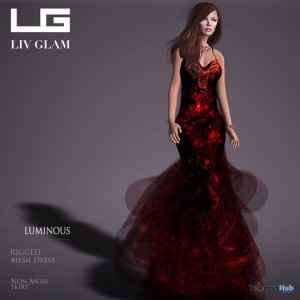 Luminous Mesh Dress Promo by LIV-Glam - Teleport Hub - teleporthub.com