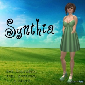 Synthia Green Dress by Dragon Orical Creations - Teleport Hub - teleporthub.com