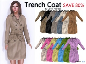 Trench Coat Package 12 Colors Limited Promo by Peta Grocery Store - Teleport Hub - teleporthub.com