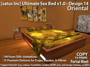 500+ Animations Adult Bed Design 14 Oriental Discounted Price Promo by [satus Inc] - Teleport Hub - teleporthub.com