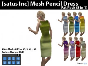 Mesh Pencil Dress Fat Pack 8 in 1 Release Promo Discount Price by [satus Inc]