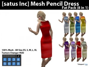 Mesh Pencil Dress Fat Pack 8 in 1 Release Promo Discount Price by [satus Inc]