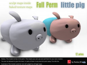 Full Perm Little Pig by Perfect Wirefly - Teleport Hub - teleporthub.com