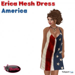 Erica Mesh Dress America by Glamorize - Teleport Hub - teleporthub.com