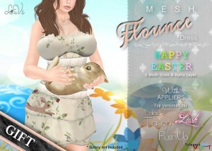 Flounce Dress Easter and Tango Pushup Lush Appliers by LuVs - Teleport Hub - teleporthub.com